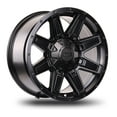 thumbnail image 1 of 18x9 Mudder Trucker MT404 Deviant Black 6x135 6x139.7 6x5.5 ET12 Wheel Rim, 1 of 7