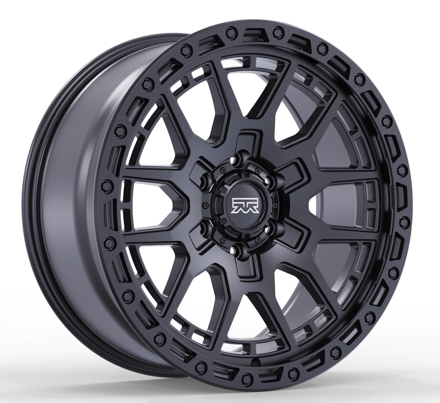 18x9 Mudder Trucker MT678 Resolve Matte Black 6x135 ET12 Wheel Rim ...