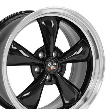 Single(1) OE Wheels FR01 18x9 Gloss Black Machined Lip Rim 5x114.3 24ET
