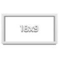thumbnail image 1 of 18x9 Shadow Box Frame White | 1 Inches Deep Real Wood Contemporary Shadowbox Display Frame | UV, 1 of 6