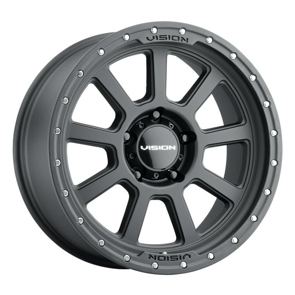 18x9 Vision 350 Ojos Satin Black Wheel 5x150 (12mm)