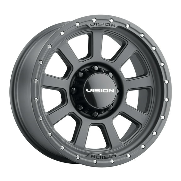 18x9 Vision 350 Ojos Satin Black Wheel 8x170 (12mm)