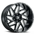 thumbnail image 1 of 18x9 Vision 361 Spyder Gloss Black Milled Spoke Wheel 5x150 (12mm), 1 of 2