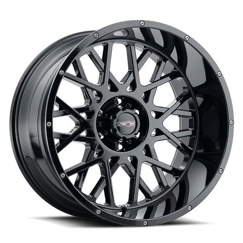 18x9 Vision 412 Rocker Gloss Black Wheel 5x150 (12mm)