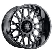 18x9 Vision 412 Rocker Gloss Black Wheel 6x5.5 -12mm