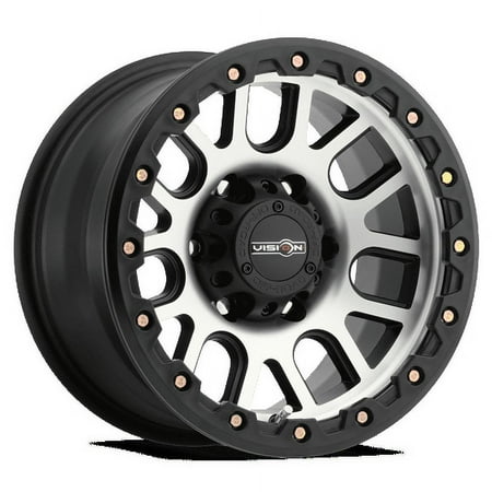 18x9 Vision Off-Road 111 Nemesis Black Machined Wheel 6x5.5 (18mm)