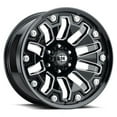 thumbnail image 1 of 18" Vision Off-Road 362 Armor Gloss Black Milled Spoke Wheel 18x9 5x5.5 12mm Rim, 1 of 2