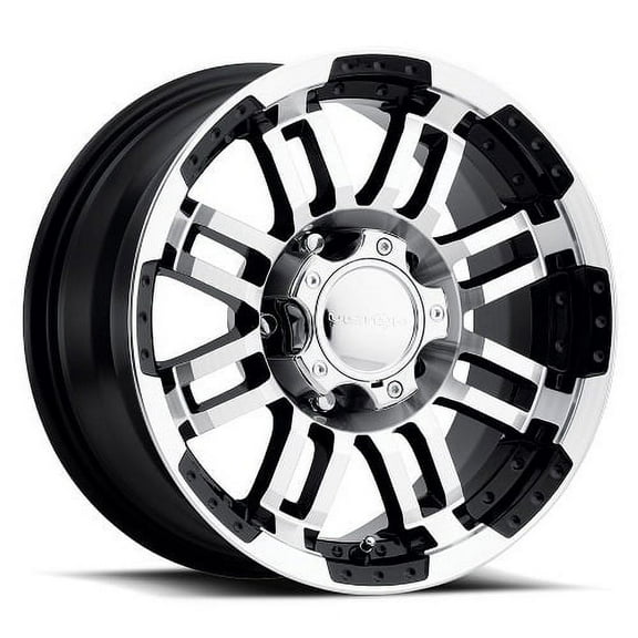 18x9 Vision Off-Road 375 Warrior Black Machined Wheel 5x4.5 (18mm)