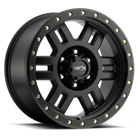 18x9 Vision Off-Road 398 Manx Matte Black Wheel 6x5.5 (0mm)