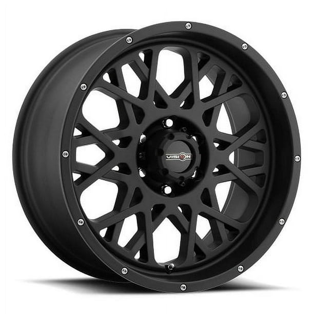 Vision Rocker Dually Wheel 18x9 Vision Off-Road 412 Rocker Satin Black Wheel 8x170 (-12mm ...