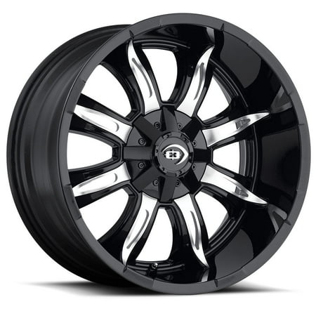 18x9 Vision Off-Road 423 Manic Black Machined Wheel 5x5.5/5x150 (12mm)