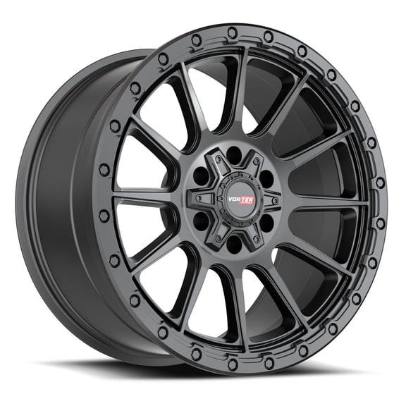 18x9 Vortek VRT-606 Matte Black Wheel 6x135/6x5.5 (12mm)
