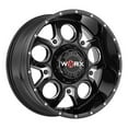 thumbnail image 1 of 18x9 Worx 809BM Rebel Gloss Black & Milled Wheel 5x4.5/5x5 (12mm), 1 of 5