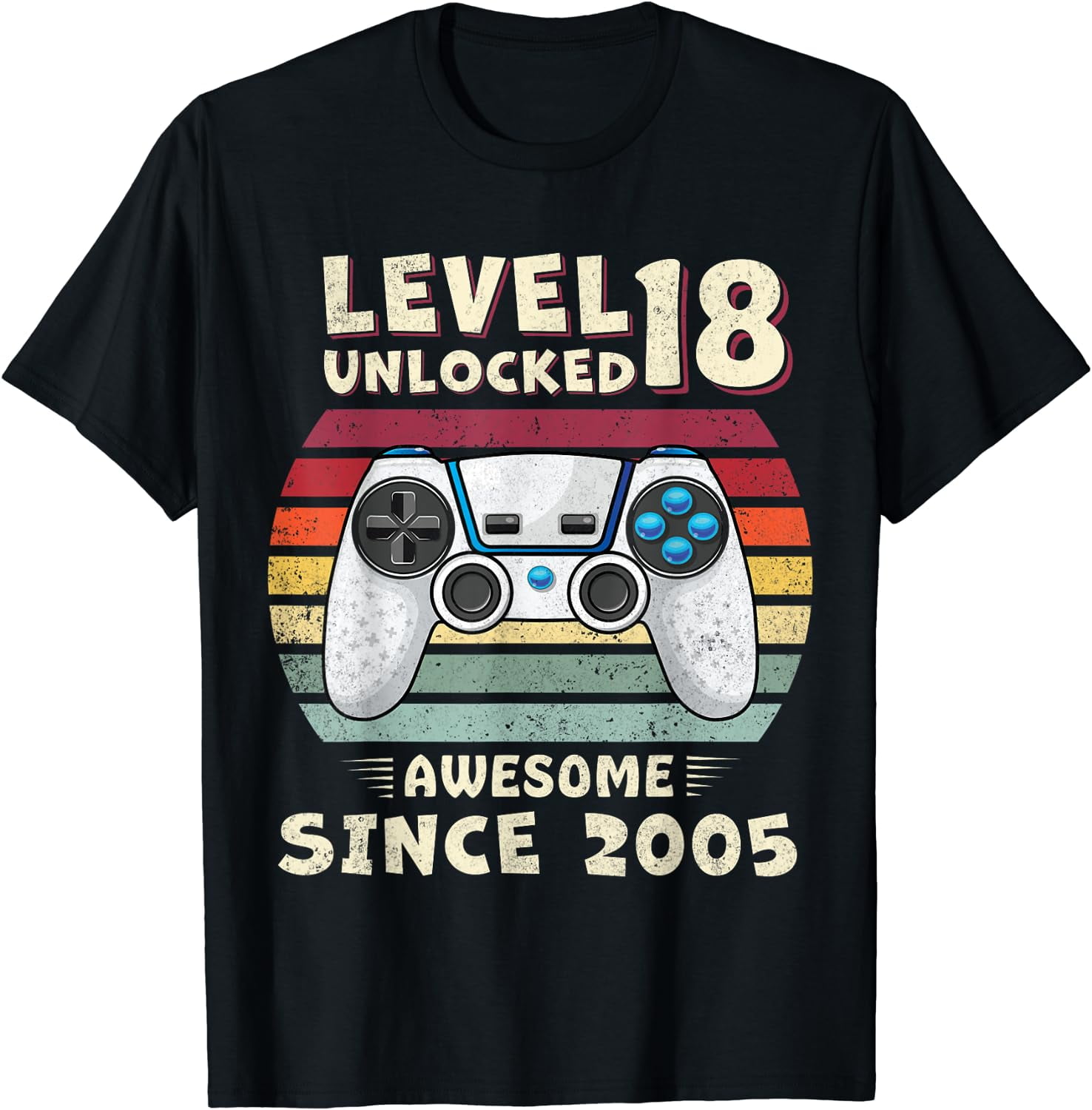 Level 18 Unlocked - 18 Year Old Gamer Funny Birthday T-Shirt Level 18 Unlocked - 18 Year Old Gamer Funny Birthday T-Shirt