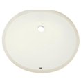thumbnail image 1 of 19 1/2" Ticor S640 Belfast Series Ceramic Undermount Oval Vanity Sink, 1 of 5