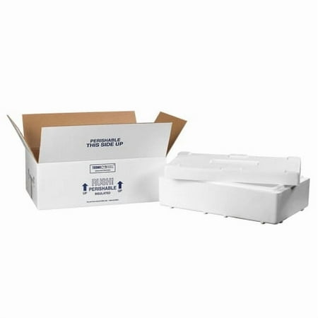 SSBM Insulated Shipping Kits, 19 1/2"x11 1/2"x4 1/8", White