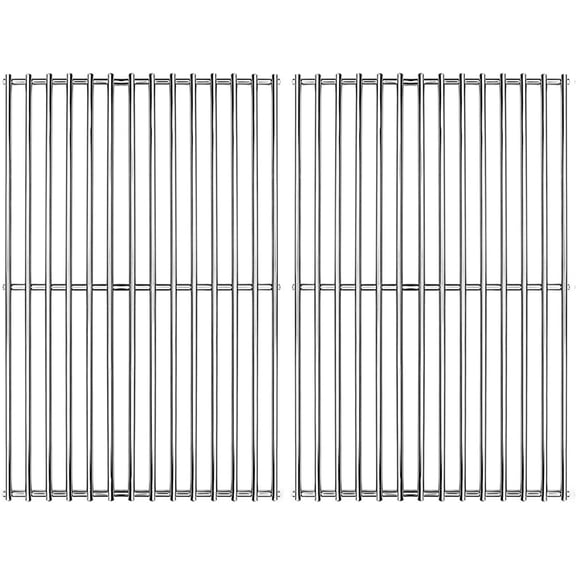 19 1/4 inch Solid SUS304 Cooking Grates Replacement for Turbo CG3TCN, CG3TDBRN, CG3CKW, 720-0057, 720-0057-3B, Charmglow 810-7450-S, 720-0036, Brinkmann 810-7450-S Gas Grill