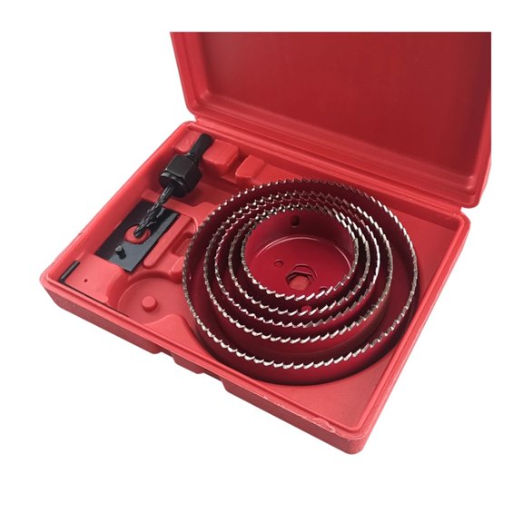19-127mm Hole Saw Set Saw Cup Wood Crown Drill Bit For Gypsum Board Wood PVC Plastic Density Board Metal Woodworking Tools ,Safety and Durable