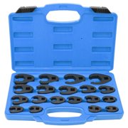 19/15Piece Open End Wrench Set Metric Crowfoot Wrench For Automotive Repair Mechanical Maintenance With Storage Case