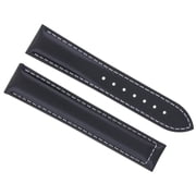 19/16MM LEATHER STRAP WATCH BAND FOR OMEGA SPEEDMASTER PROFESSIONAL MOON BLACK WS
