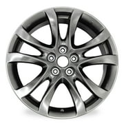 19 19x7.5 Automotive Rim New Single Wheel for Mazda 6 2014 - 2017 Dark Hyper Silver OEM Design Replacement