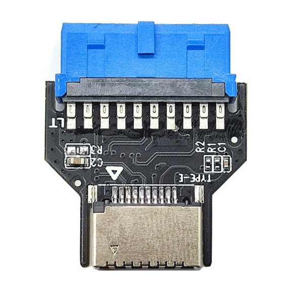 19/20 Pin USB Front Panel Adapter, USB 3.0 Front Panel Socket Key-A Type-E Internal Header to USB 3.2 Header Adapter Accessories