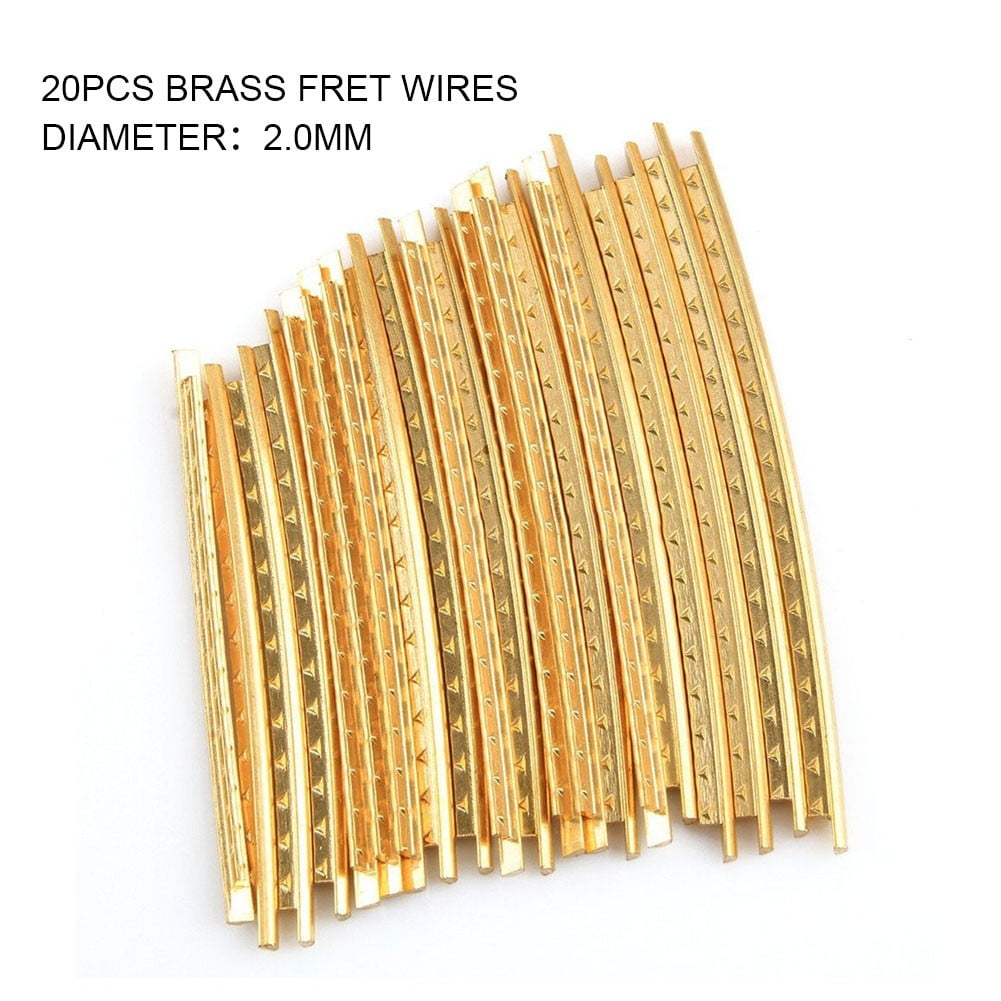 19 20pcs 2.0mm2.2mm Brass Guitar Fret Wire Fretwires For Classic Acoustic Guitar