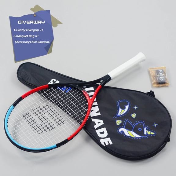 19/21/23/25 Inch Carbon Fibre Tennis Racket, Professional Beginners High Quality, Lightweight & Durable, Already Threaded, Best Gifts for Son & Daughter, Fostering A Love of Sport