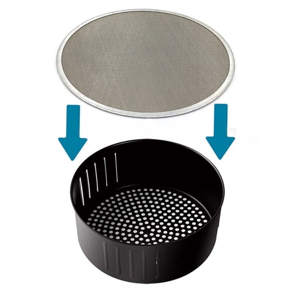 19/21/23/25cm Stainless Steel Oil Splatter Screen Net Cover for Air Frying Pot