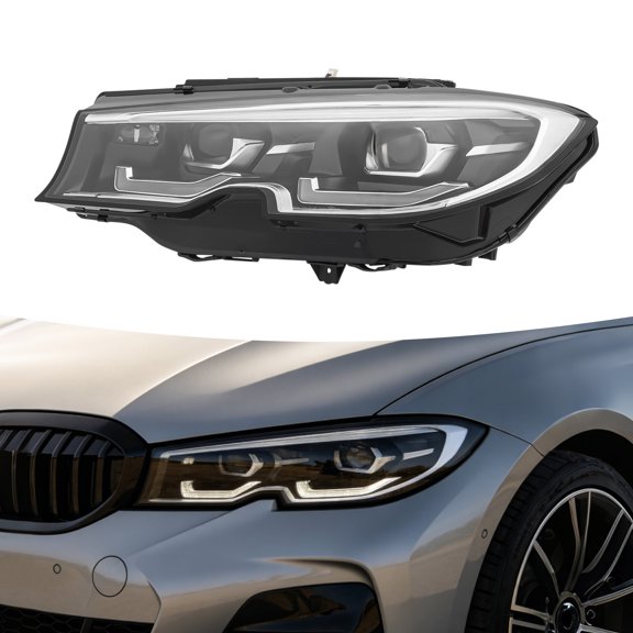 19-21 BMW 3 Series G20/G21 LED Headlight, Driver Left Side Assembly, Direct Fit Replacement Part for Original Vehicle Front Lighting System