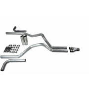 19-25 Chevy GMC Silverado Sierra 2.5 Dual Exhaust Y Pipe Side Exit Clamp on Tip