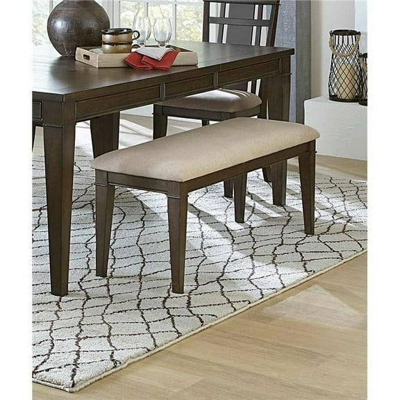 19.25 x 16.5 x 48 in. Makah Bench - Dark Brown