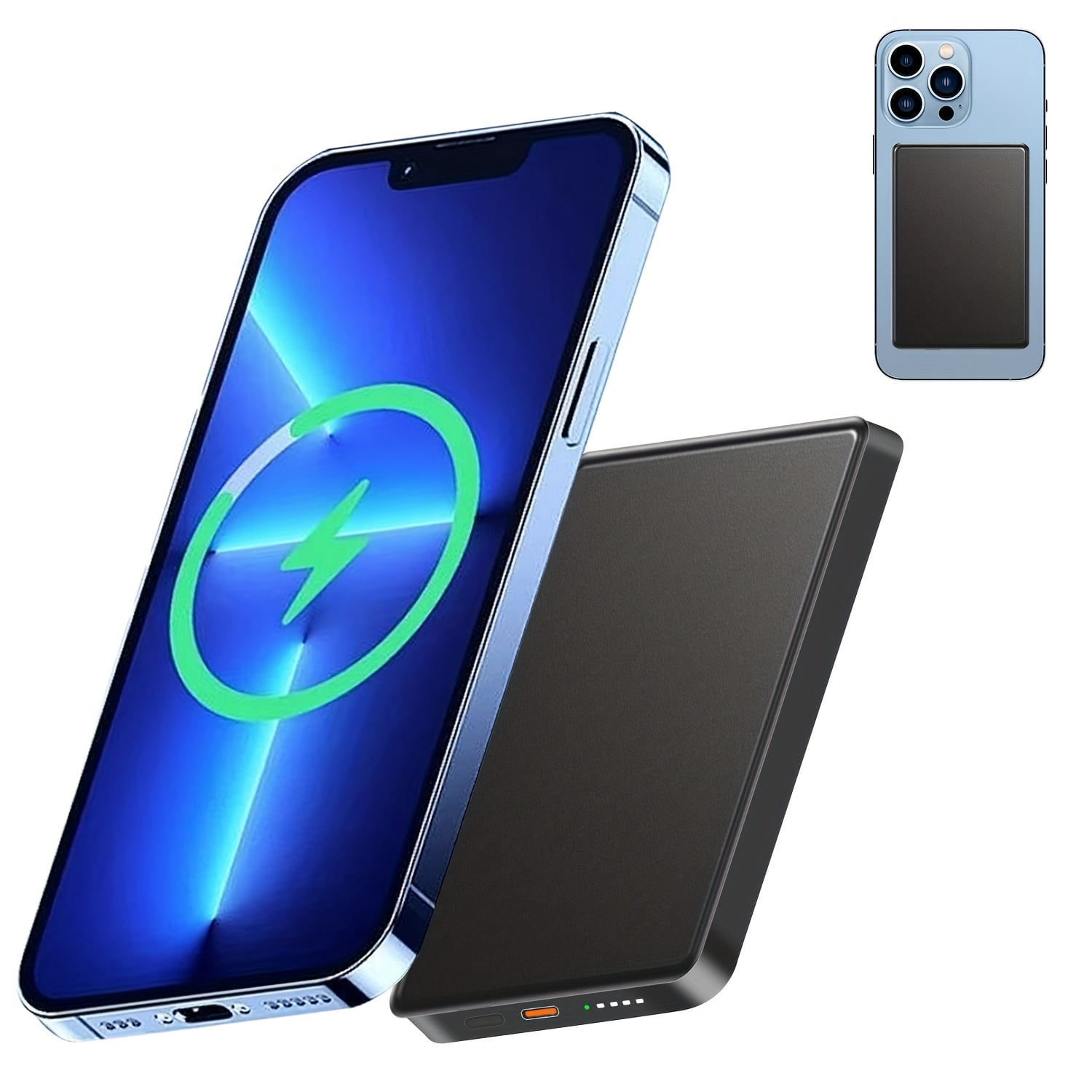 19.25W PD Charging Power Bank 5000Mah - Compact Wireless Charger, Magnetic Charging Pack, USB Type-C, Rechargeable Lithium Polymer Battery for Mobile Devices