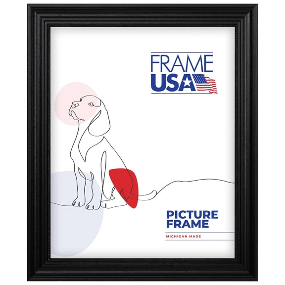 19.25x26.75 Picture Frame – Black Boardroom Certificate Style 77272-000, 1 Inch Wood Moulding, Includes Plexiglass and Backing, Wall Display Frame for Art, Posters, or Photos – Frame USA