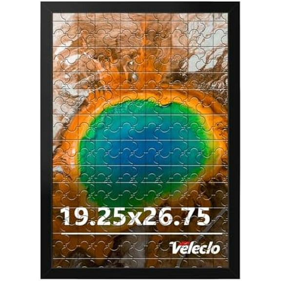 19.25x26.75 Picture Frame for Wall Display, 19.25x26.75 Black Picture Frame with Shatter Resistant Plexiglass, Stable and Sturdy Puzzle Frame for Wall Display, Handpicked Gift Collection