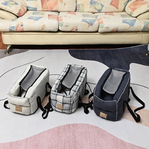 19.3"×8.3"×9.8" Car Center Console Pet Bed, Portable Non-slip Stable Easy-clean Pet Rest Bed Design, Ideal For Car Travel Road Trips Daily Commutes Pet On-the-go Trips Gray