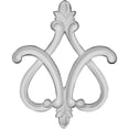 thumbnail image 1 of 19 3/8"W x 23 5/8"H x 2"P Fleur de Lis Onlay, 1 of 4