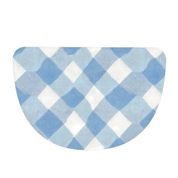 19×30in Flannel Semicircle Mat Absorbent Cleaning Maintenance And ...