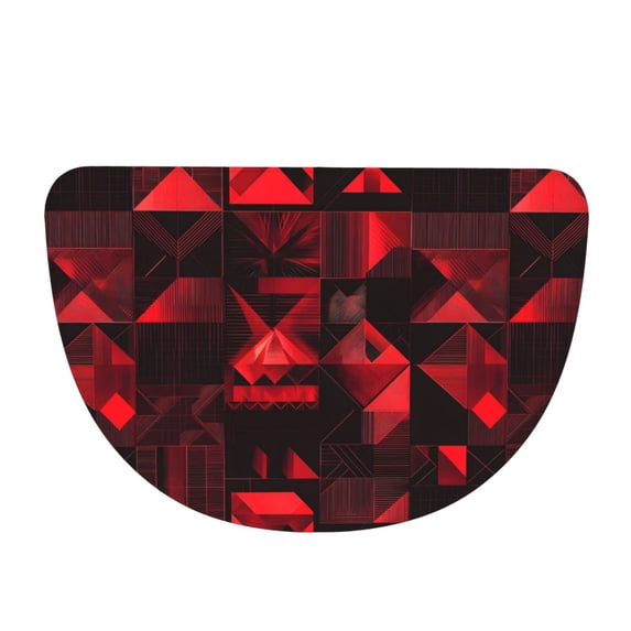 Dropping 19×30in Flannel Semicircle Mat Absorbent Cleaning Maintenance And ...