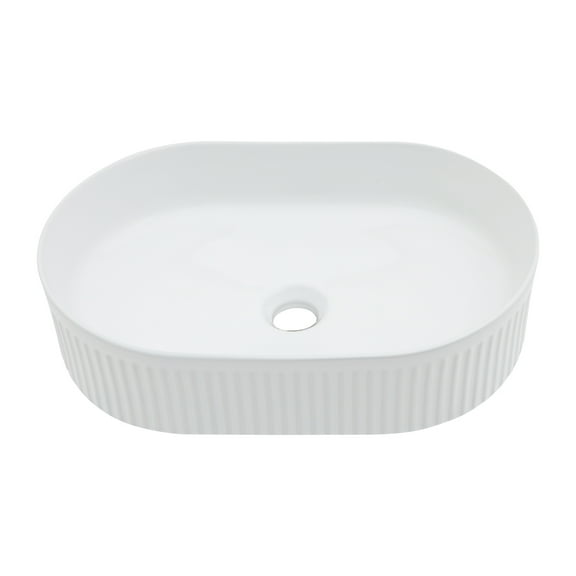 19.31X12.19 Inch White Ceramic Oval Vessel Bathroom Sink,White Ceramic Bath Faucets Bathroom Vanities