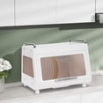 thumbnail image 1 of 19.37*11.81*13.62 in Tea Color Dish Drying Rack and Drain Board with Lid Cover for Homes, Milk Tea Shops, 1 of 20
