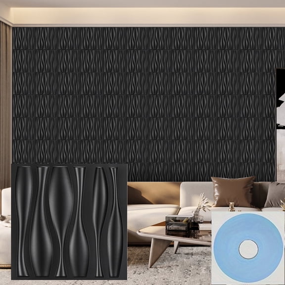19.4 Sq.Ft 3D Wall Panels, Modern Interior Accent Wall Panel Geometric Textured Wall Tiles for for Living Room Hotel Office Wall Decro Art, 11.8"x11.8",20PCS