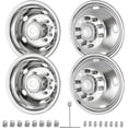 thumbnail image 1 of 19.5" 10 Lug Wheel Simulators Stainless Steel Bolt Kit Hubcap Kit Fit for 2005-2021 Ford F450/F550,Ford Raptor 2WD Trunk Dually Wheel Cover Set (19.5Inch), 1 of 6