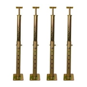 19.5-34.5 Height Range Adjustable House Floor Jacks Post Pole for Leveling, Galvanized, 4 Pack