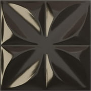 19 5/8"W X 19 5/8"H Alexa Endurawall Decorative 3D Wall Panel, Charcoal (Covers 2.67 Sq. Ft.
