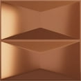 thumbnail image 1 of 19 5/8"W x 19 5/8"H Aberdeen EnduraWall Decorative 3D Wall Panel, Bright Coat Copper (Covers 2.67 Sq. Ft.), 1 of 6