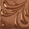 thumbnail image 1 of 19 5/8"W x 19 5/8"H Acacia EnduraWall Decorative 3D Wall Panel, Bright Coat Copper (Covers 2.67 Sq. Ft.), 1 of 6