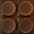 thumbnail image 1 of 19 5/8"W x 19 5/8"H Adonis EnduraWall Decorative 3D Wall Panel, Universal Aged Metallic Rust (Covers 2.67 Sq. Ft.), 1 of 5