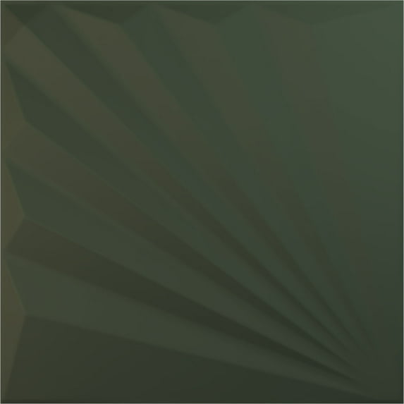 19 5/8"W x 19 5/8"H Aire EnduraWall Decorative 3D Wall Panel, UltraCover Satin Hunt Club Green (Covers 2.67 Sq. Ft.)