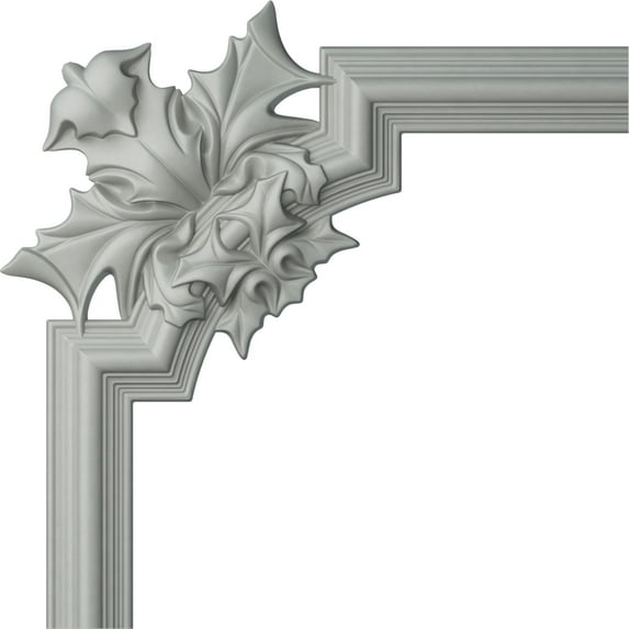 19 5/8"W x 19 5/8"H, Bedford Panel Moulding Corner (matches moulding PML02X01BE)